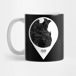 Odesa, Ukraine City Map - Travel Pin Mug